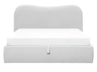 Arianna King Storage Bed - Light Grey Boucle