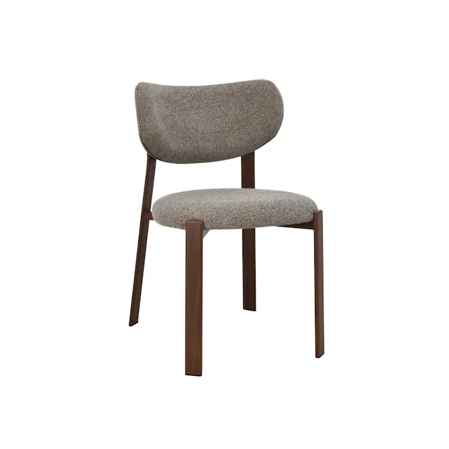 Sierra Dining Chair - Walnut, Dark Grey - 1