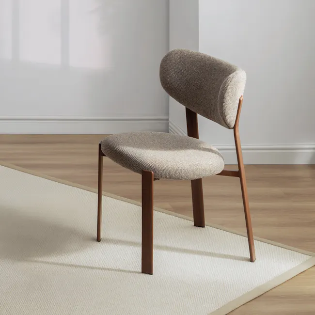 Sierra Dining Chair - Walnut, Dark Grey - 5