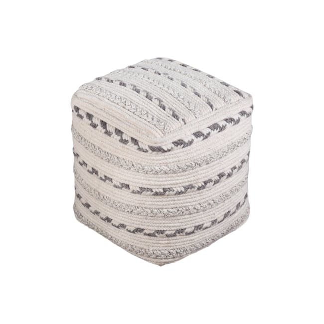 Kalusi Wool Pouf - 1