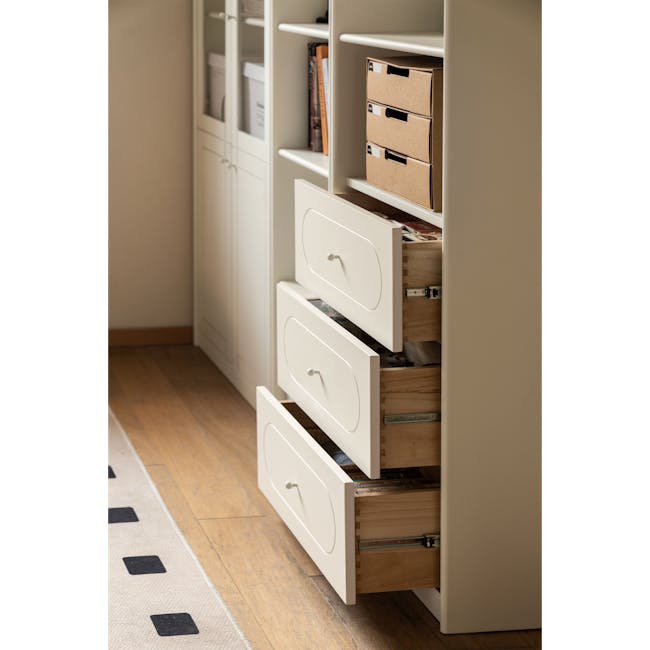 Arden Bookshelf with Drawers 0.6m - 7