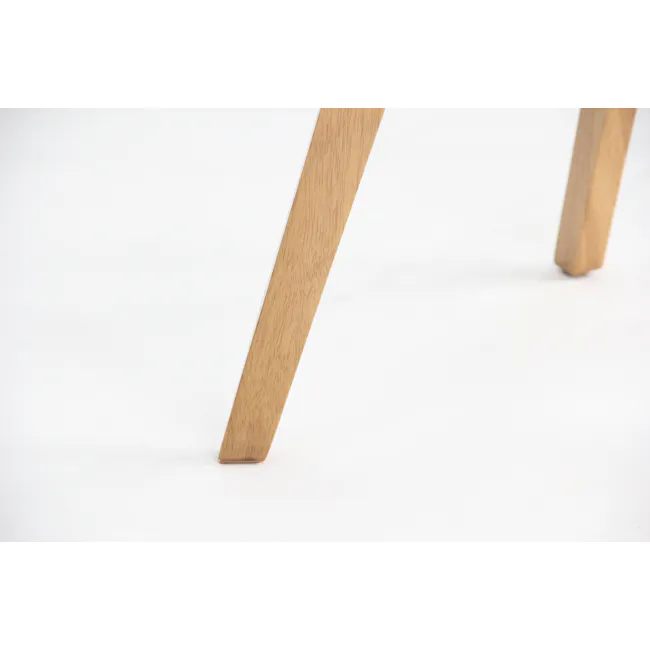Harold Dining Table 1.5m in Natural, White with Harold Bench 1m and 2 Harold Dining Chairs in Dolphin Grey - 19 - Wooden