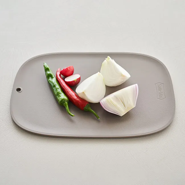 SalleMa Macaron TPU Cutting Board Set (Salt Grey) - 6
