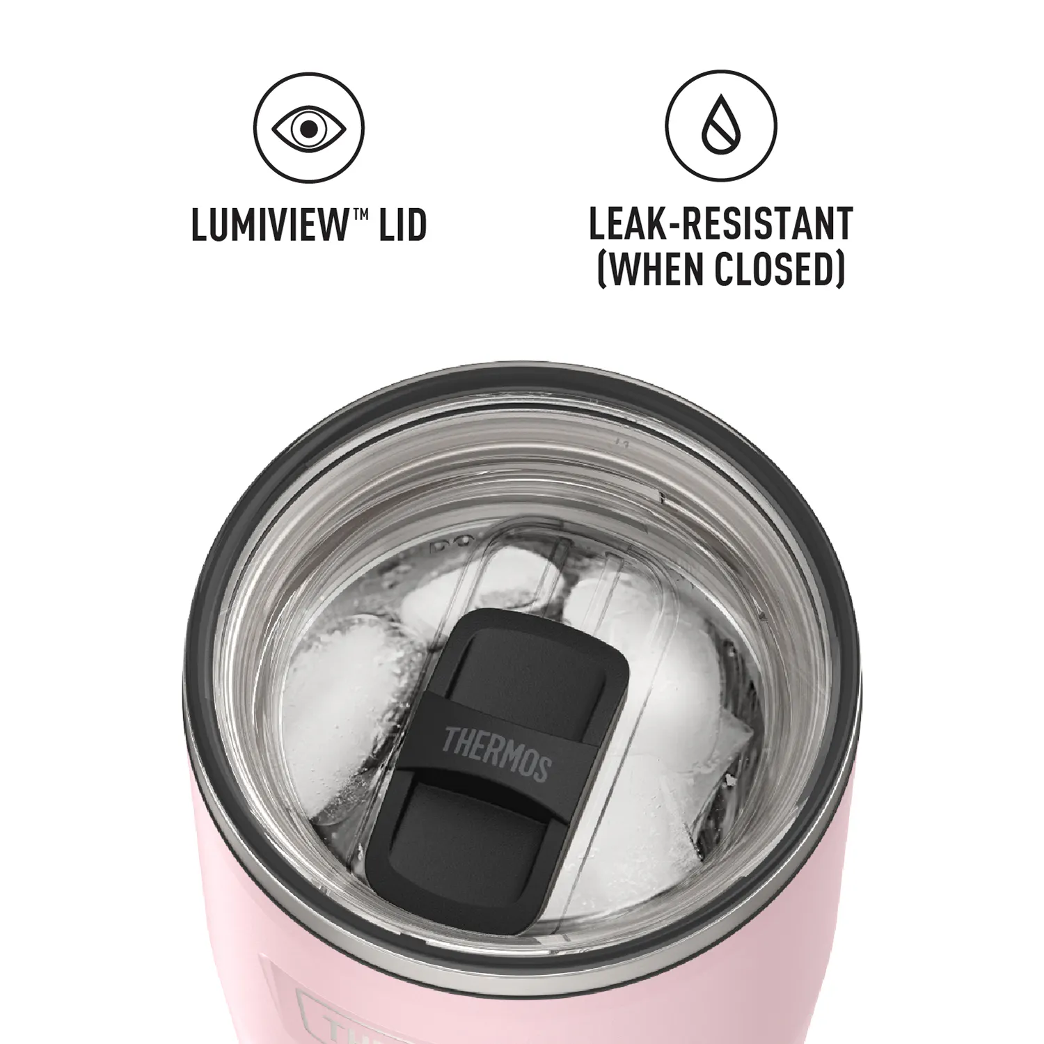 Thermos® ICON™ 710ml Mug with Side Lock Lid (IS1122) - Sunset Pink - 9