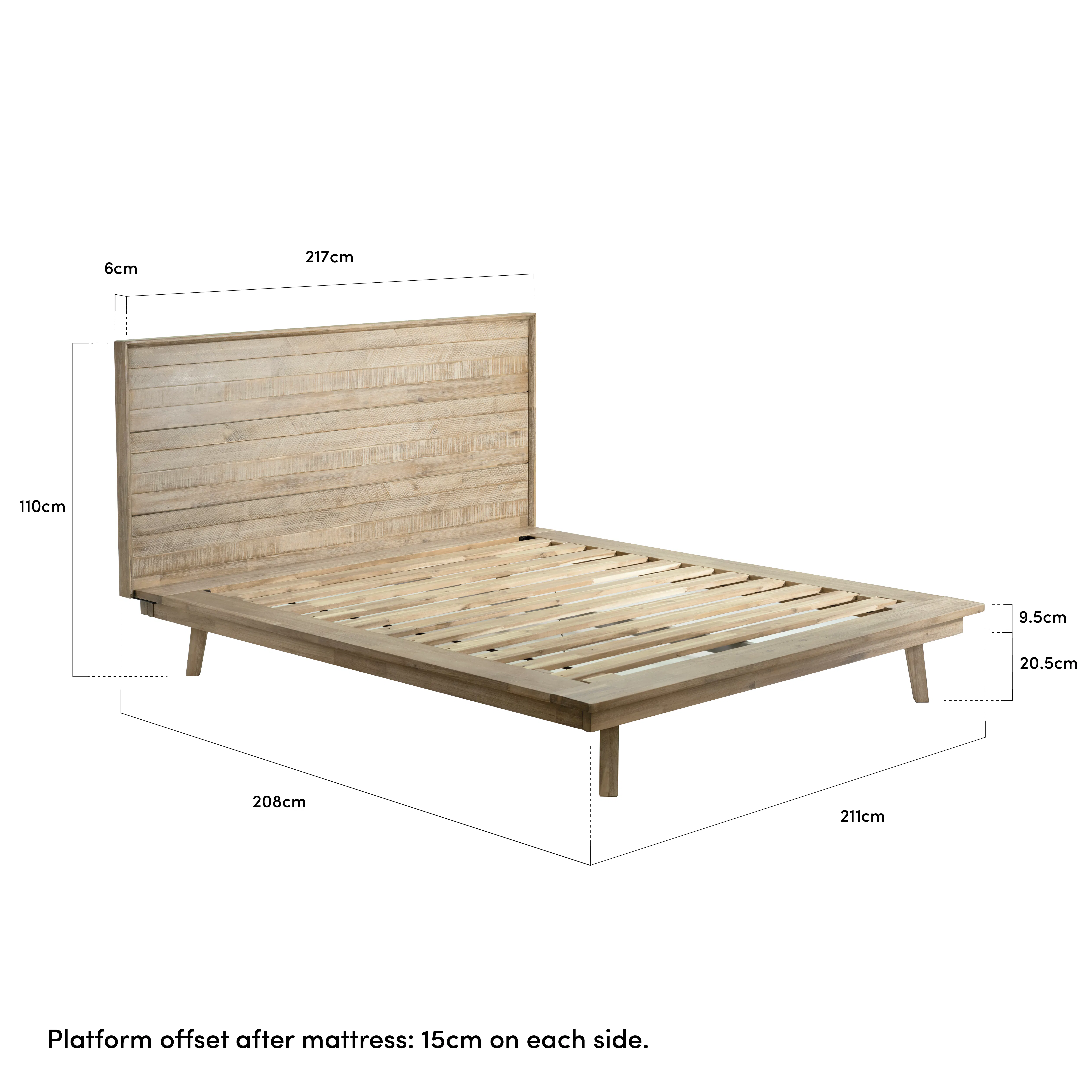 Leland King Platform Bed - 7