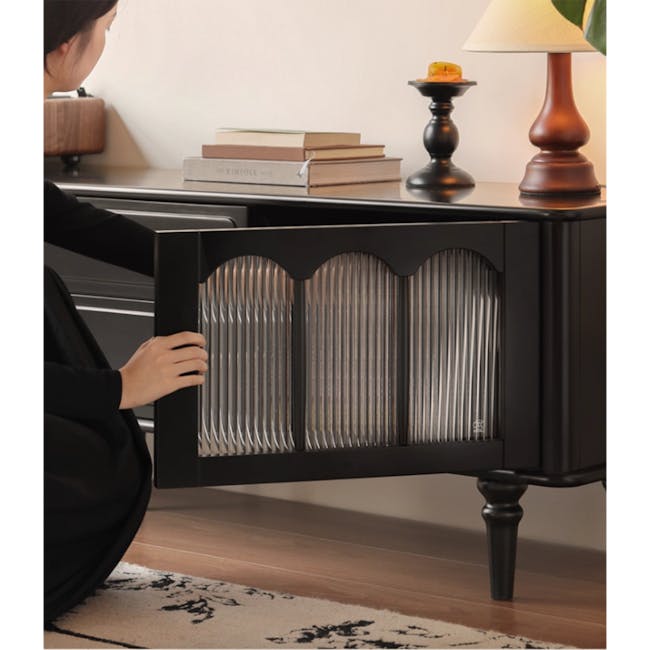 Colle TV Console 2m - Black Ash - 9