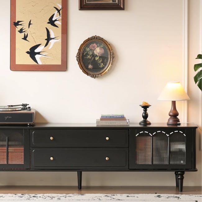 Colle TV Console 2m - Black Ash - 4