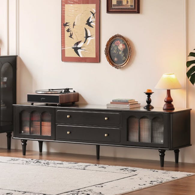 Colle TV Console 2m - Black Ash - 3