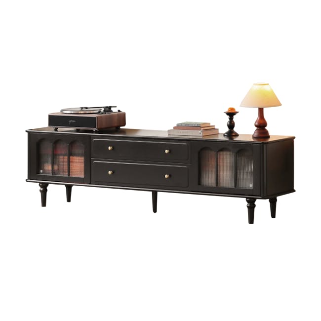 Colle TV Console 2m - Black Ash - 1