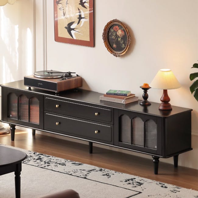 Colle TV Console 2m - Black Ash - 7