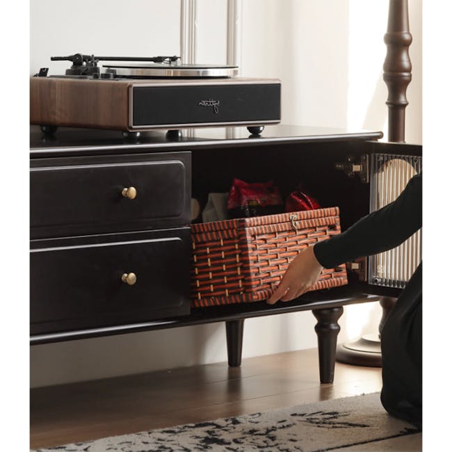 Colle TV Console 2m - Black Ash - 12