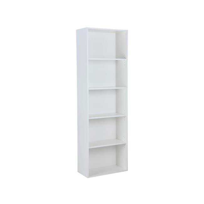 Hitoshi 5-Tier Bookshelf - White - 3