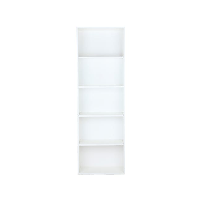 Hitoshi 5-Tier Bookshelf - White - 0