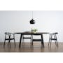 Werner Oval Extendable Dining Table 1.5m-2m - Black Ash - 1