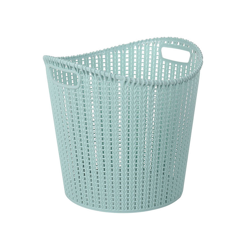 blue laundry basket