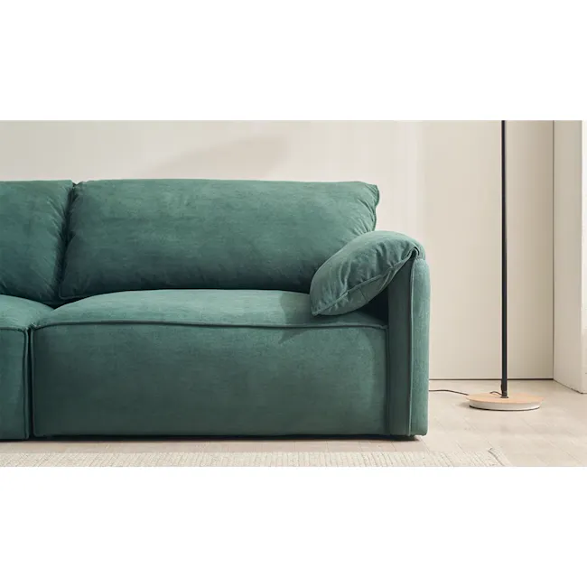 Marris 3 Seater Sofa - Green (Eco Clean Fabric) - 19