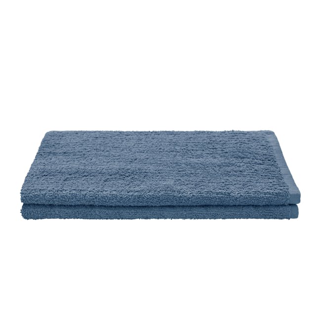 EVERYDAY Hand Towel - Cobalt (Set of 2) - 0