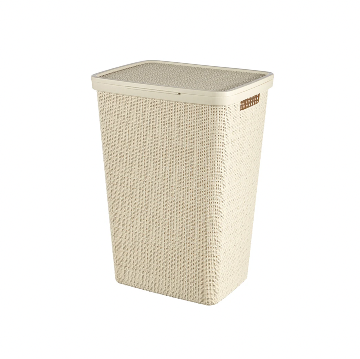 Jute Laundry Hamper 58L - Off White - Image 1