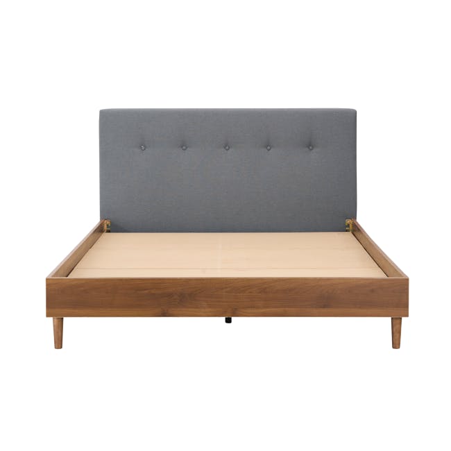 Landon Queen Bed - Walnut, Dark Grey - 2