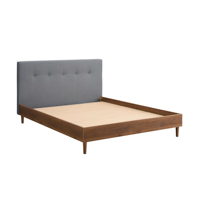 Landon Queen Bed - Walnut, Dark Grey - 3