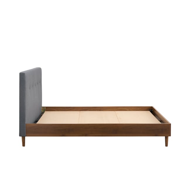Landon Queen Bed - Walnut, Dark Grey - 4