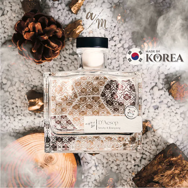 Aroma Matters Reed Diffuser - D'Aesop (2 Sizes) - 3 - fragrance, scented, ethereal, smoke, warm, inviting, cozy, luxurious