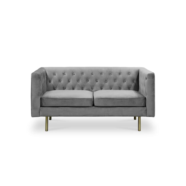Cadencia 2 Seater Sofa - Anchor Grey (Velvet) - 0