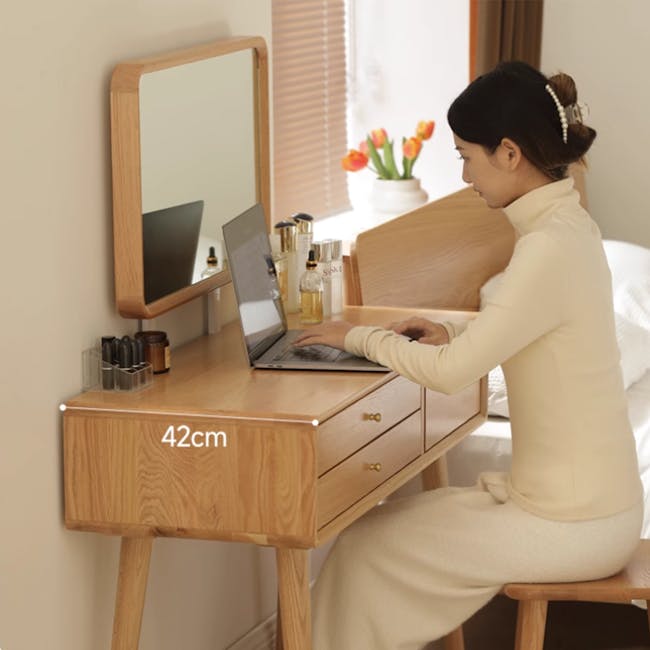 Yvonne Dressing Table with Mirror 0.95m - 8