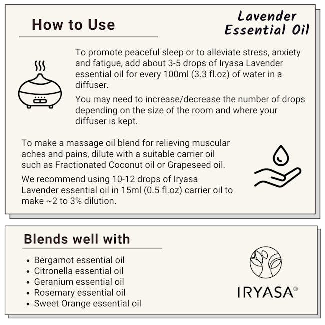 Iryasa Organic Lavender Essential Oil - 7
