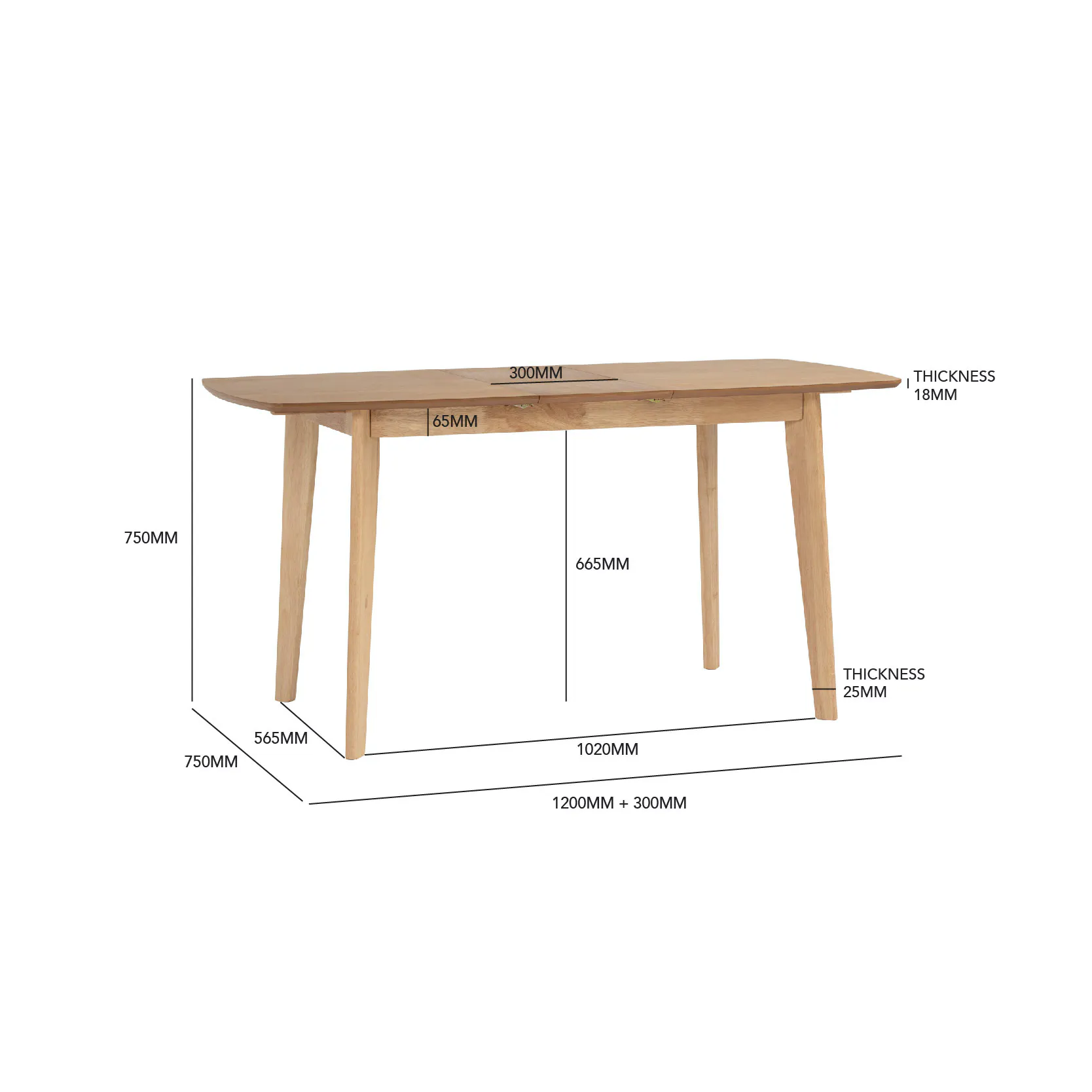 Harold Extendable Dining Table 1.2m-1.5m with 4 Macy Chairs in Cocoa - 43