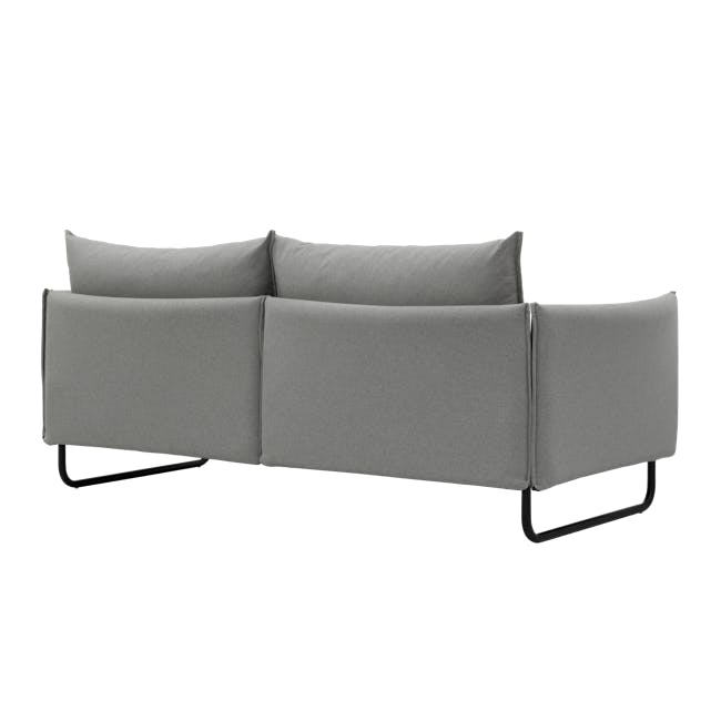 Frank 3 Seater Lounge Sofa - Slate, Down Feathers, Deep Seats - 3