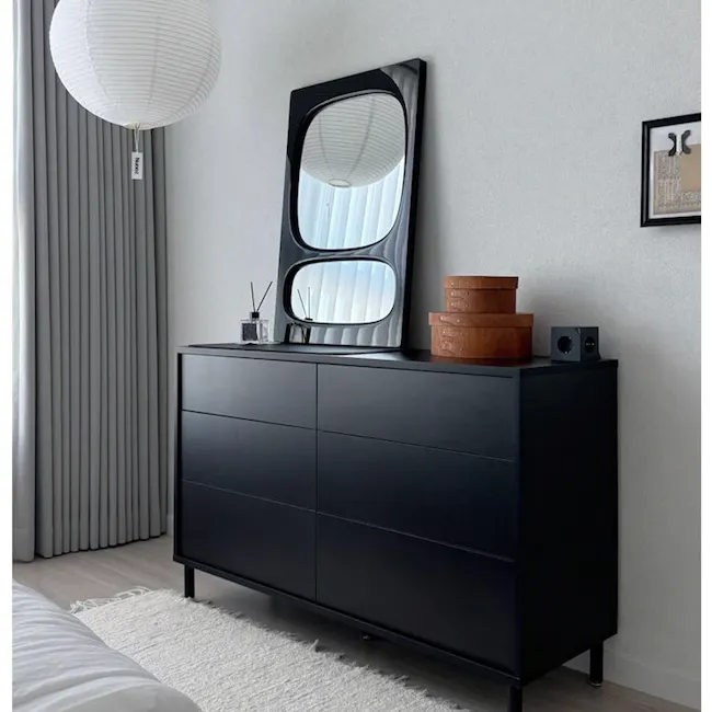 Mono 3 Drawer Chest 0.8m - Black - 13