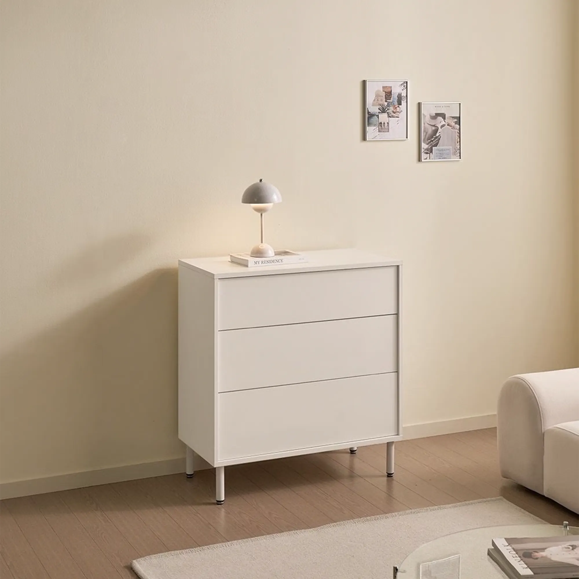 Mono 3 Drawer Chest 0.8m - Black - 23