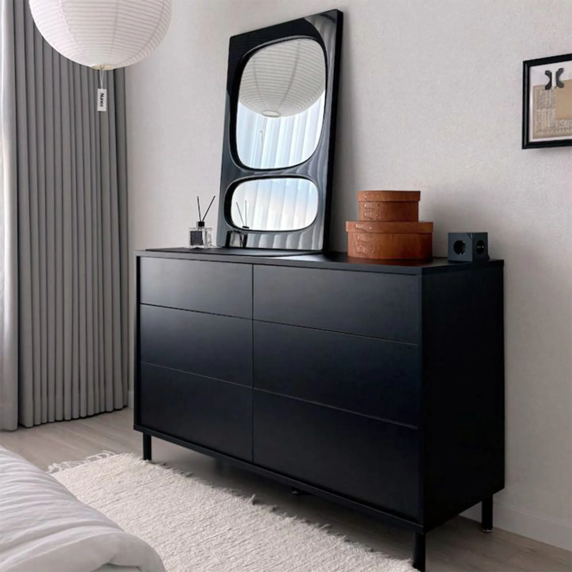 Mono 3 Drawer Chest 0.8m - Black - 28