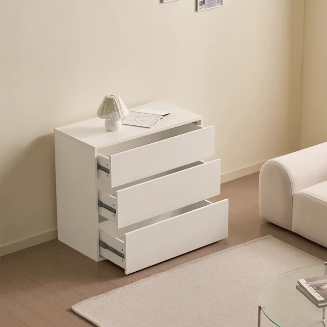 Mono 3 Drawer Chest 0.8m - Black - 25