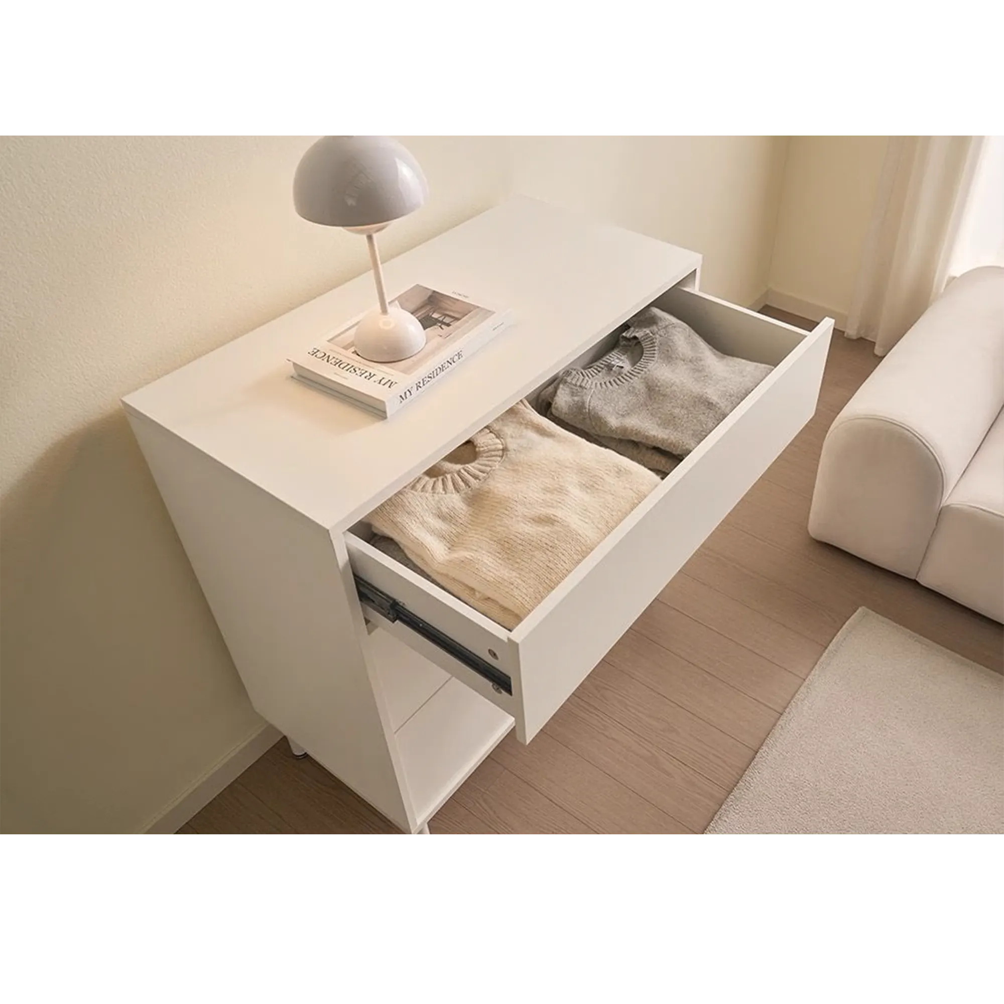 Mono 3 Drawer Chest 0.8m - Black - 24