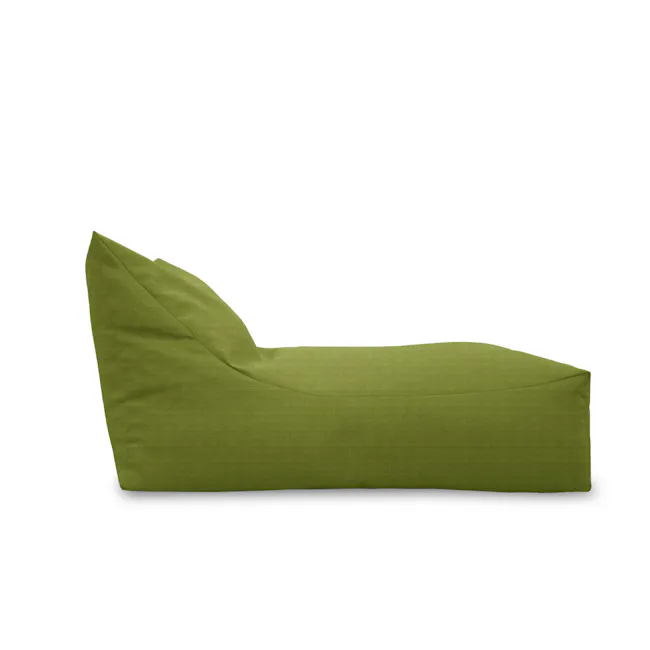 Daisy Bean Bag - Green - 2 - Green, cushioned, modern, minimalist, cozy, soft, ergonomic, comfortable, relaxing, natural