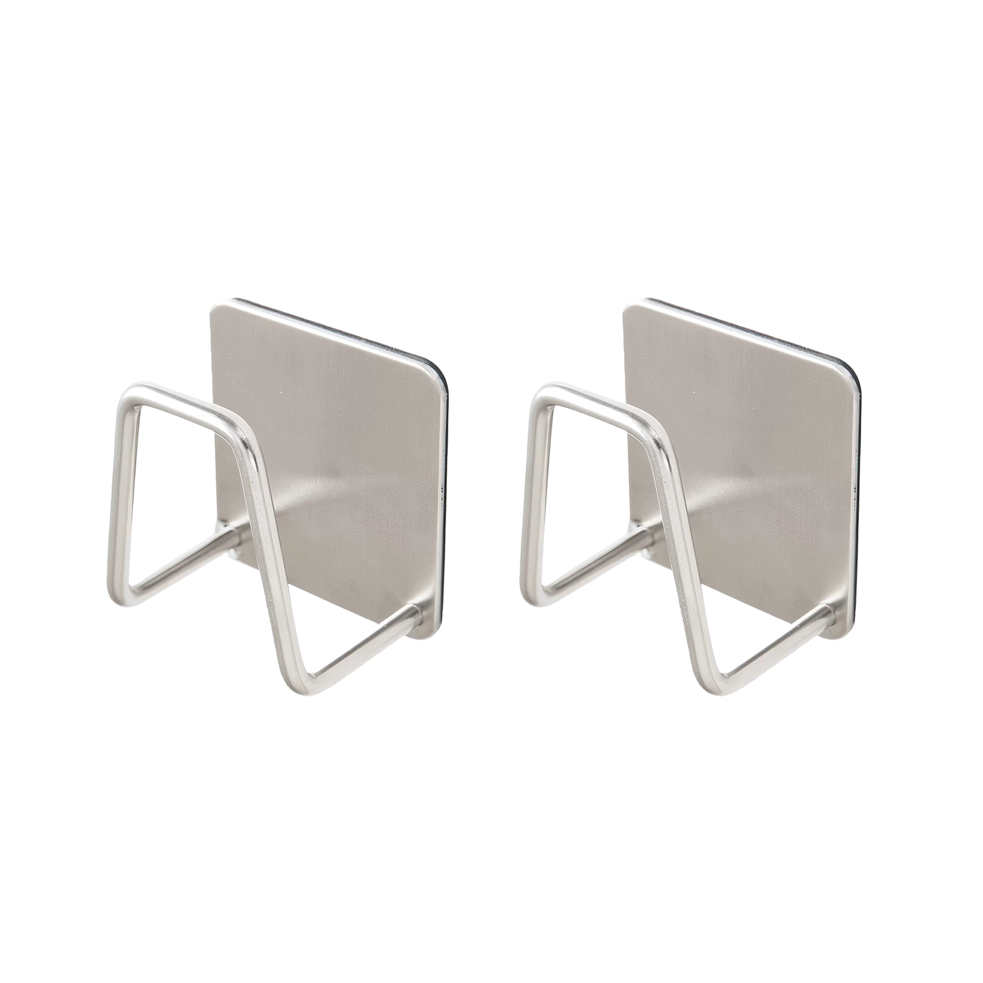 ESSENTIALS Sink Sponge Holder (Set of 2) - Silver