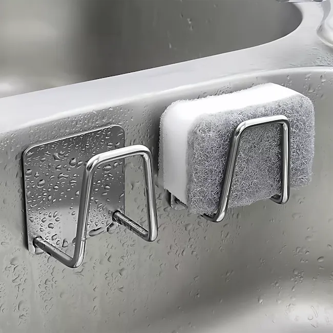 ESSENTIALS Sink Sponge Holder (Set of 2) - Silver - 2