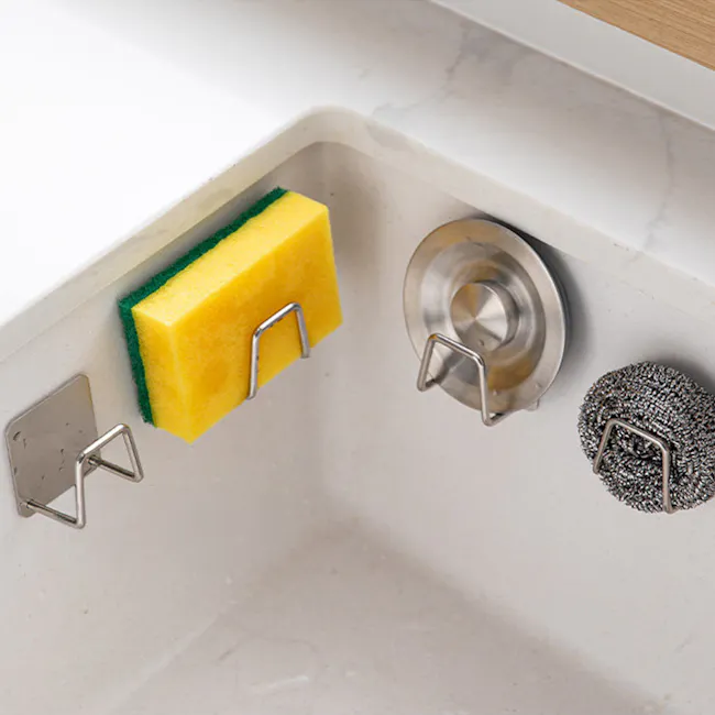 ESSENTIALS Sink Sponge Holder (Set of 2) - Silver - 3