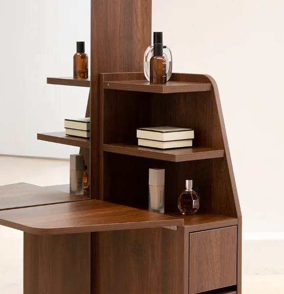 Ronda Dressing Table - Walnut - 7