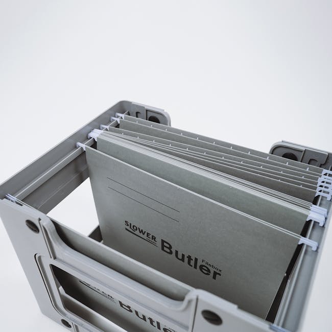 Slower Butler File Box - Gray - 2
