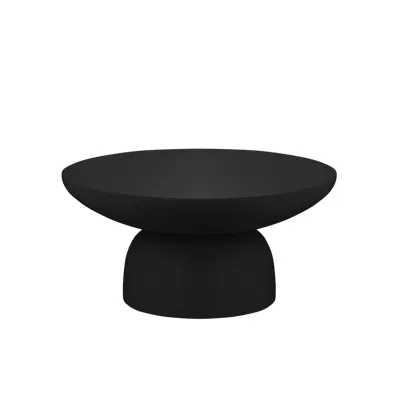 Veronica Concrete Round Coffee Table - Black