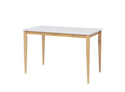 (As-is) Charmant Dining Table 1.1m - Natural, White - 3