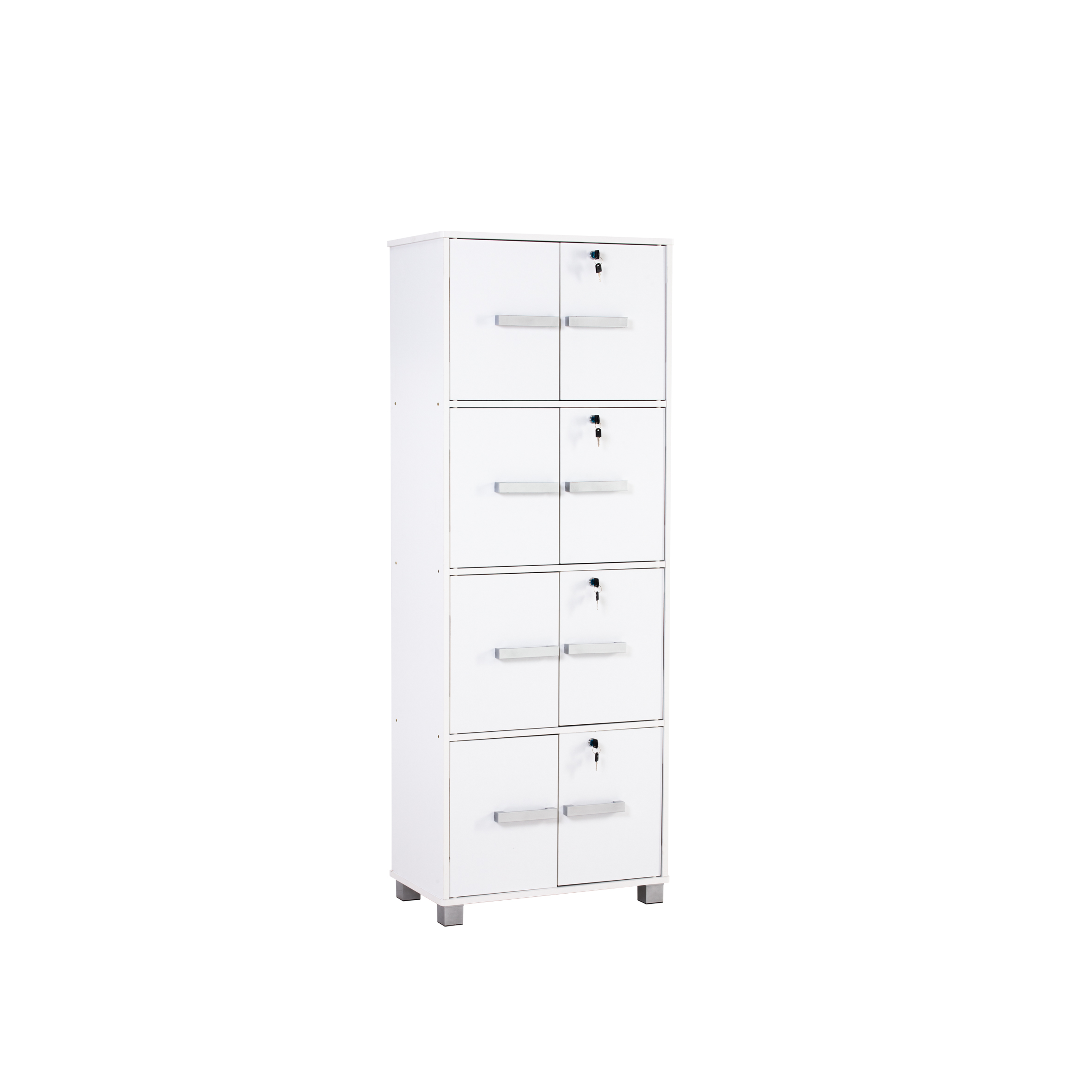 Naya 8 Door Cabinet - White