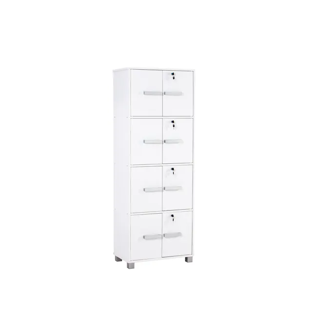 Naya 8 Door Cabinet - White - 1
