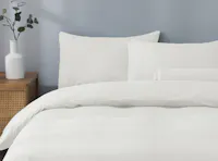 Robinsons Silky Soft Embroidered Microfibre Bed Set Core Collection - Ivory (4 Sizes)