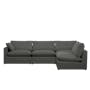 Russell 3 Seater Sofa - Dark Grey (Eco Clean Fabric) - 11