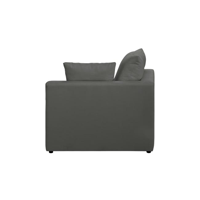 Russell 3 Seater Sofa - Dark Grey (Eco Clean Fabric) - 5