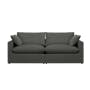 Russell 4 Seater Sofa - Dark Grey (Eco Clean Fabric) - 9